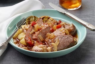 Citrus and chile braised grassfed beef tri tip